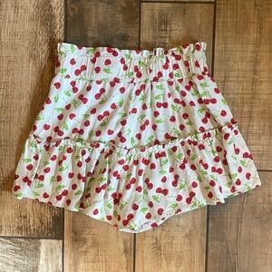 Vanilla Star Cherry Patterned Skirt